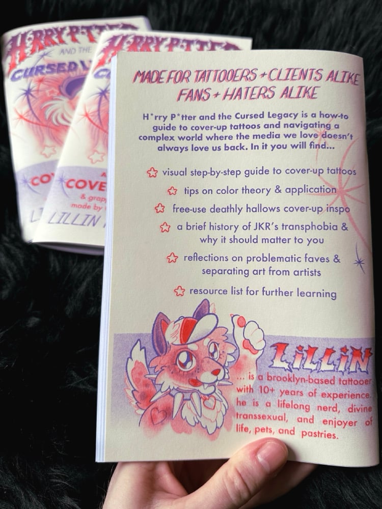 H*rry P*tter & the Cursed Legacy - Cover-Up Tattoo Zine