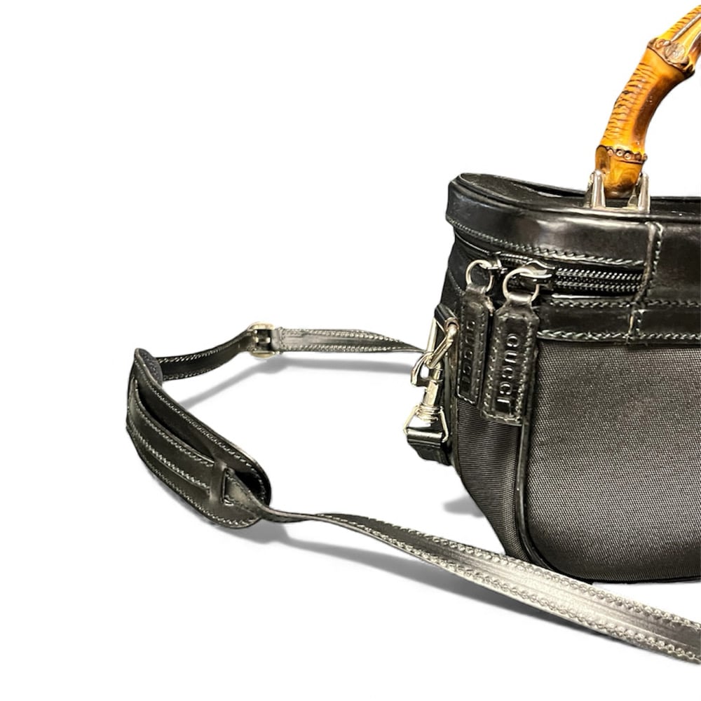 Image of Gucci 90s Bamboo Travel Vanity Bag