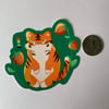 Chonky Strawberry Tiger Sticker and/or Mini Print