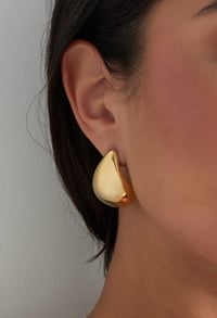 Image 3 of Gold Teardrop Earrings