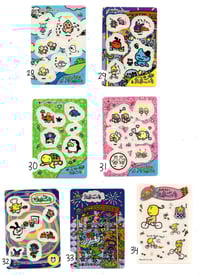 Image 5 of vintage tamagotchi stickers + trading cards