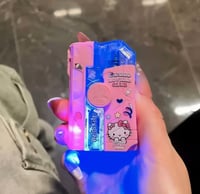 Image 3 of 2026 No Laser New Creative Luminous Transparent Gyroscope Lighter 2-in-1 Rotating Windproof Lighter