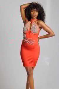 Image 4 of “Pressure” Orange Birthday Dress