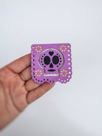 Image 5 of Dia De Muertos Papel Picado Metal Diecut 