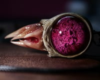 Image 18 of Magenta Bloom Snaggletooth Pendant OOAK