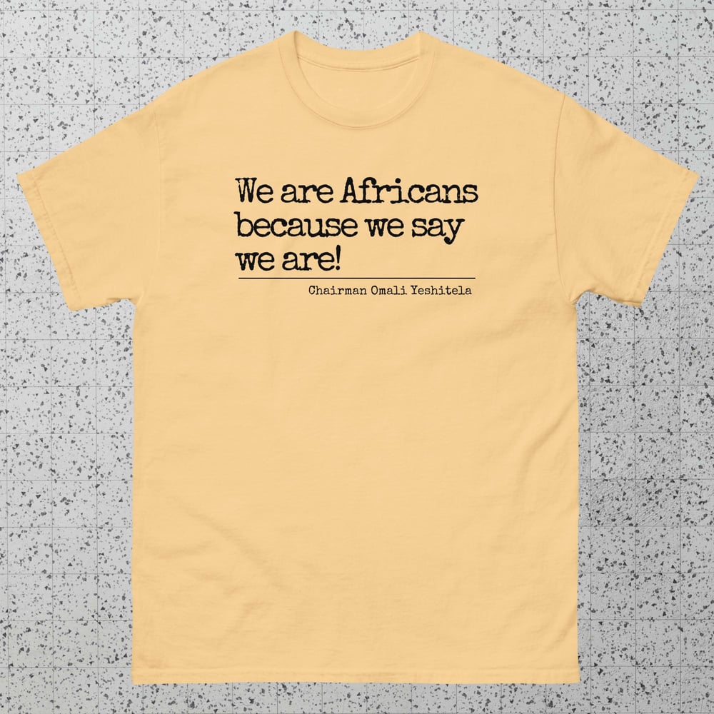 We are Africans Unisex Tee - Black Letters