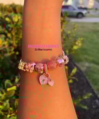 Image 2 of Rose Gold Heart Charm Bracelet
