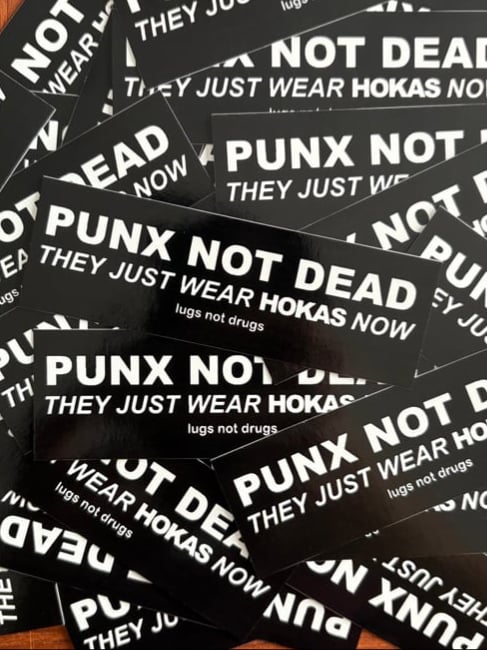 Punx Not Dead Sticker | Lugs Not Drugs