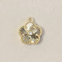Image 1 of Gold Flower Charm 