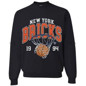 Image of NY Bricks Black Crew Neck Sweater