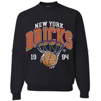 NY Bricks Black Crew Neck Sweater