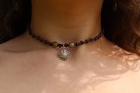 Image 2 of Sun beaded Unakite choker