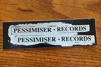 Pessimiser records - vinyl sticker