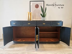Image of Stunning Curved Sideboard in Grey - Available Now