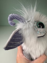 Image 3 of Happy Weighted Cyclops Monster - Light Gray