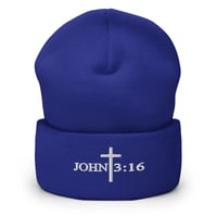 Image 10 of John 3:16 Cuffed Beanie