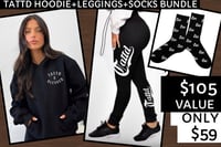 45% off!!! BLACK HOODIE + LEGGINGS + SOCKS BUNDLE!!! $105 value!!!