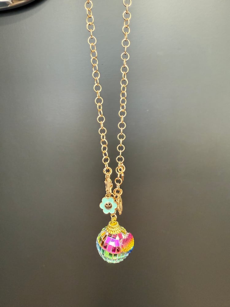 Image of Disco ball car charm 