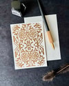 Greeting Card single, natural white