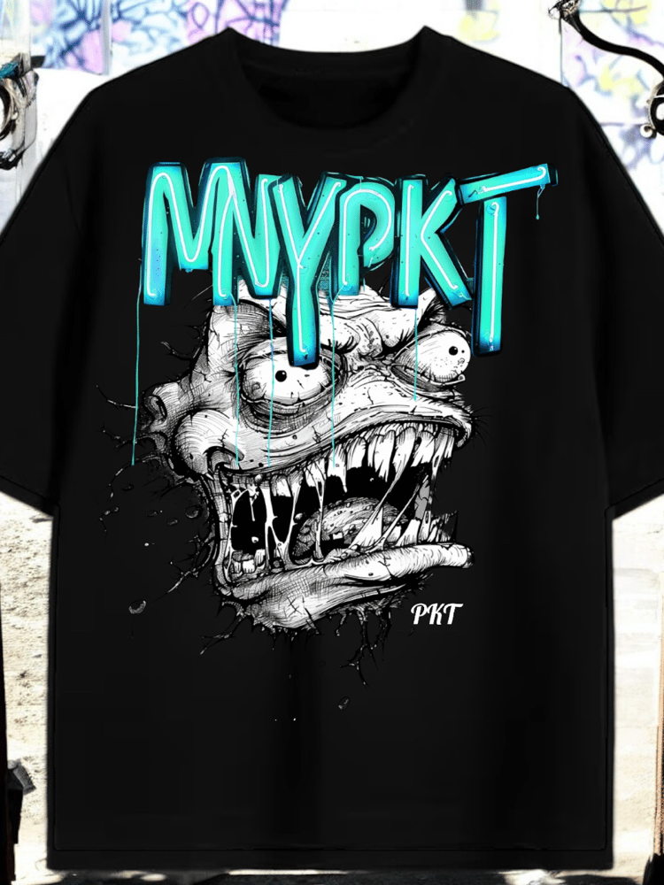 MONSTA TEE// AQUA