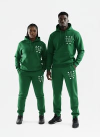 Image 1 of YAC Green 5 Star Mesh Blend Sweatsuit 
