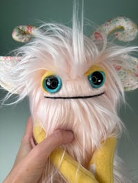Image 2 of Happy Horned Monster - Light Pink