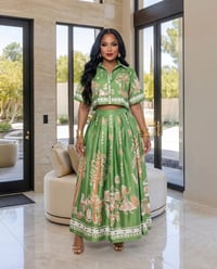 Image 1 of Cassandra (Print & Maxi skirt set