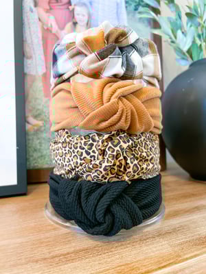 Knot Headbands- PRINTS (stripes, polka dots, & animal print)