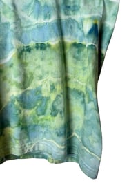 Image 6 of L Adult Combed Cotton Tee in Verdant Geode Ice Dye