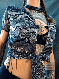 Image 2 of SYRA Blouse,  white snake