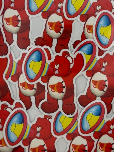 Image of Too Loud Bear Clear Sticker