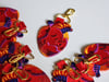 Pochita Heart Embroidery Keychain