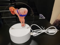 Image 4 of Emma Magnolia Bent Over Booty In Blue Thong, Stockings, & Heels Custom USB Night Light