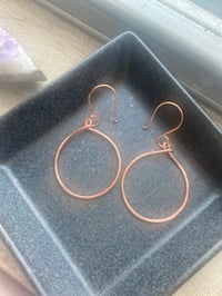 Image 1 of Wisdom Hoops — Hand-Shaped Copper Earrings (Made to Order)