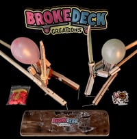 Image 3 of Gen1 Samurai Block’em Pop’em WoodBots with weapon set of 2