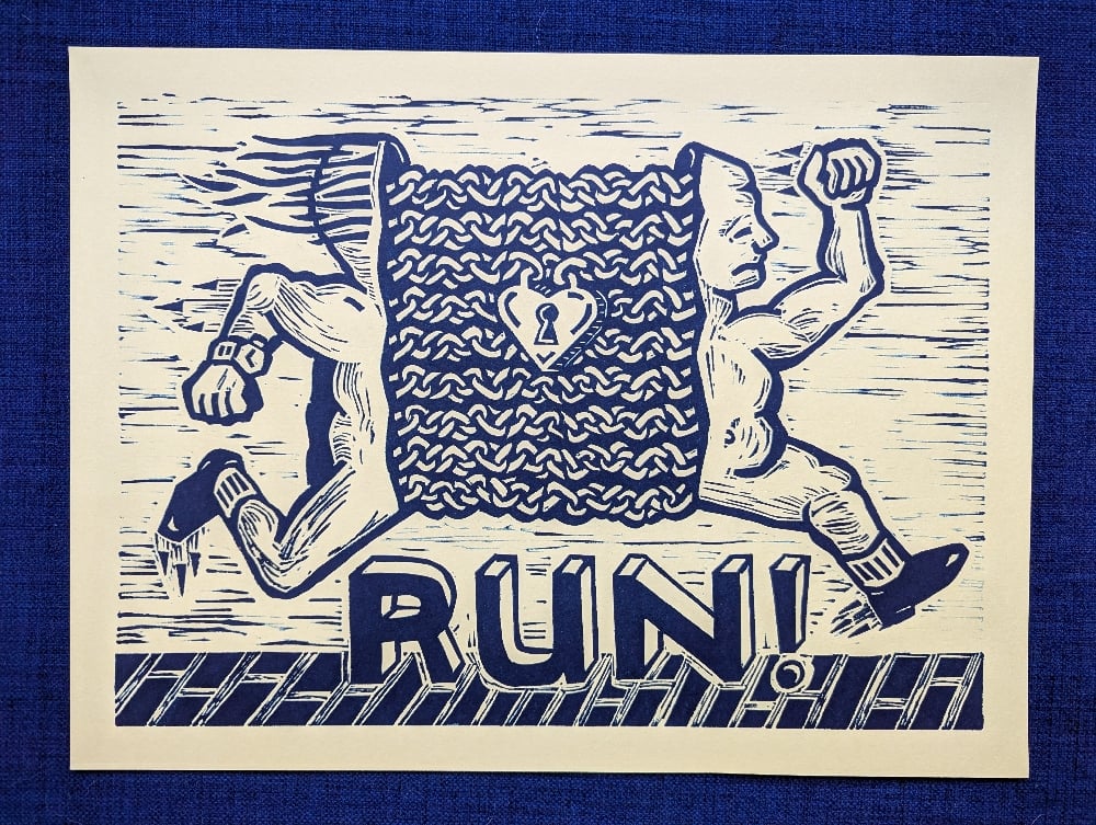 Untitled linocut #36