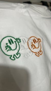Image 2 of Tricolour Smiles embroidered tee