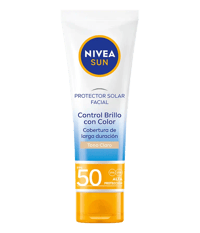 Image 1 of Nivea Protector Solar Tono CLARO SPF 50 Control de Brillo 50ml