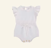 Soft Knit Tie Rompers