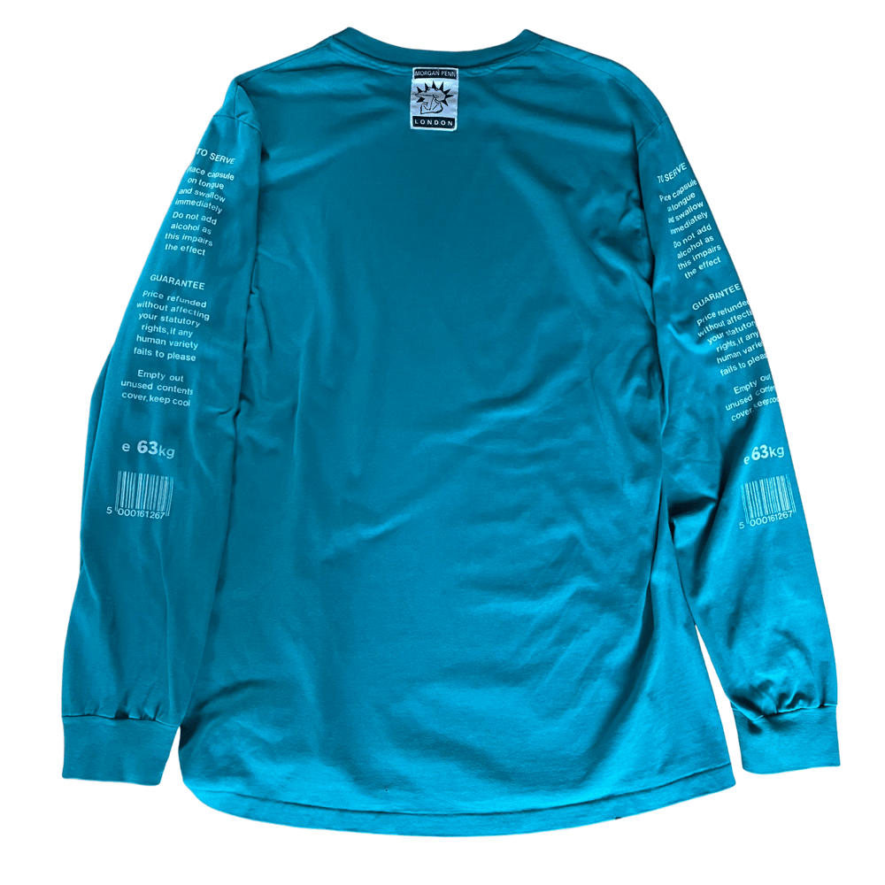 Image of Original Morgan Penn ‘High Human’ early 90s rave longsleeve T Shirt: XL
