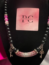 Image 2 of Keys To My Heart Charm Necklace & Charm Bracelet 