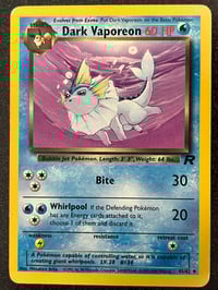 Image 1 of Dark Vaporeon - Team Rocket Unlimited - Heavily Played
