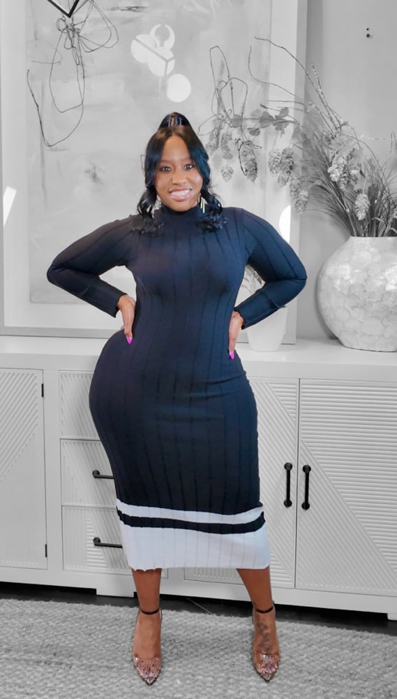 Image of Pretty Blocked Dress