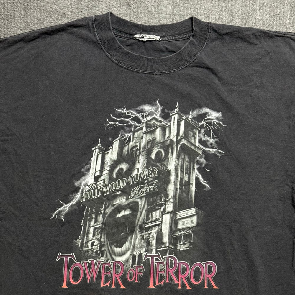 Image of 1990s Disney Tower of Terror Promo Graphic Tee (XL)
