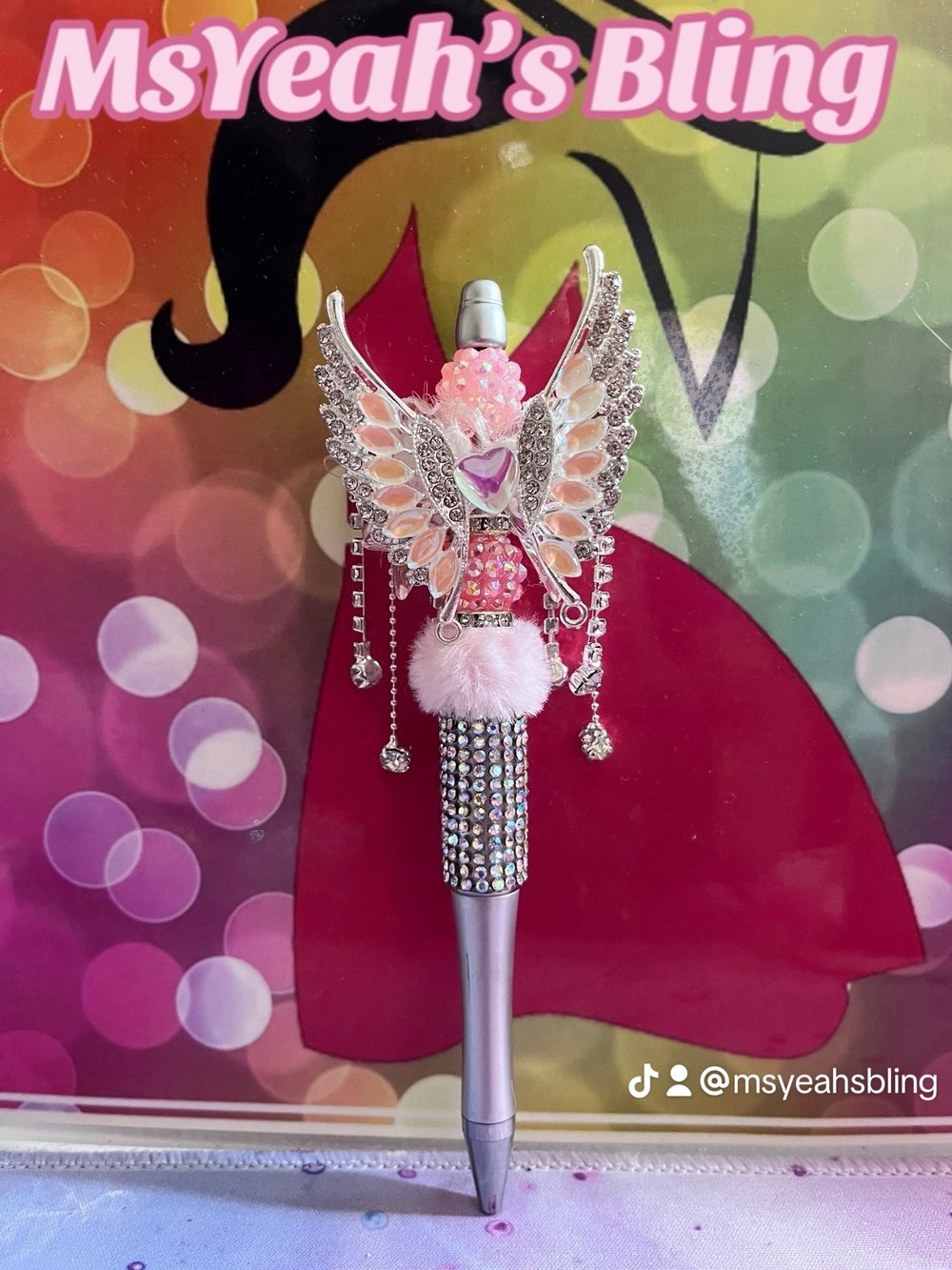 Image of Pink C C , Pink Wings and Pink TB Glamorous Pen