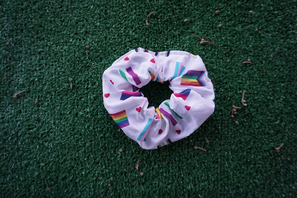 Image of Pride Flag Scrunchies 