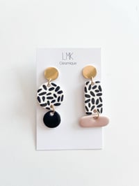 Paire de boucles d'oreilles céramique DOBLA + 5