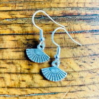 Image 1 of Set of 5 fan silver plated earrings 