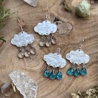 Image 1 of Pearlescent Rain Cloud Earrings