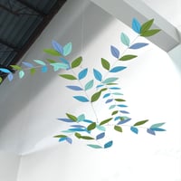 Image 2 of Cloudbusting | Stylized Leaf Mobile
